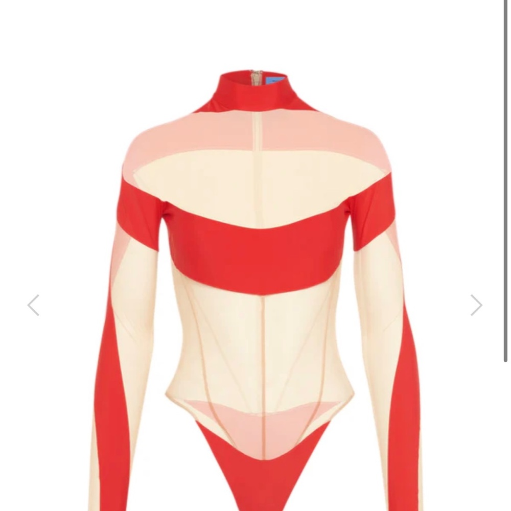 Mugler Illusion Neckline Bodysuit - Picture 4 of 6